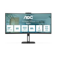 AOC Value-line CU34V5CW/BK - V5 series - LED-Monitor - gebogen - 86.4 cm (34")