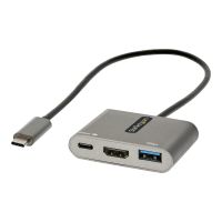 StarTech.com USB-C Multiport Adapter, USB-C auf HDMI 4K Anschluss, 100W PD, USB 3.0 Hub 5Gbit/s (1xTyp-C/ 1xA)