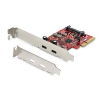 StarTech.com PCIe USB 3.1 Card, 2x USB C 3.1 Gen 2 10Gbps, PCIe Gen 3 x4, ASM3142 Chipset, USB Type-C PCI Express Card, 2-Port USB 3.2 Gen 2x1 Expansion Add-On Card, Windows, macOS, Linux