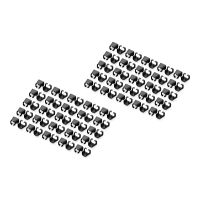 DIGITUS Kabelclips mit Farbcodierung - für Patch-Kabel - Schwarz (Packung mit 100)