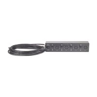 APC Basic Rack PDU - Steckdosenleiste (Rack - einbaufähig) - Wechselstrom 230 V - Eingabe, Eingang fest verdrahtet - Ausgangsanschlüsse: 4 (IEC 60320 C19)