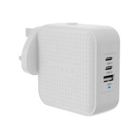 Targus HyperJuice - Netzteil - GaN - 70 Watt - QC 3.0, Power Delivery 3.0 + PPS - 3 Ausgabeanschlussstellen (USB, 2 x USB-C)