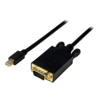 StarTech.com 1,8m Mini DisplayPort auf VGA Kabel - mDP auf VGA Adapter/ Konverter bis zu 1920x1200 - St/St - Schwarz - Adapterkabel - Mini DisplayPort (M)