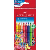 FABER-CASTELL 280922, 10 Stück(e), Mehrfarbig, Mehrfarbig, Dreieck, Holz, Junge/Mädchen