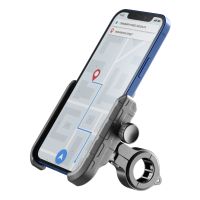 Cellularline Rider Steel - Universal, Handy/Smartphone, Passive Halterung, Fahrrad, Motorrad, Schwarz