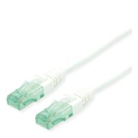 ROLINE Recycled Material 21.45.3162, 2 m, Cat6a, U/UTP (UTP), RJ-45, RJ-45, Weiß