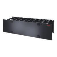 APC Cable Management - Rack-Kabelführungsplatte mit Abdeckung