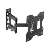 Vision VFM-WA2X2/3 - Befestigungskit (Wandplatte, VESA-Adapter, Gelenkarm) - einstellbarer Arm - für LCD-Display - kaltgewalzter Stahl - Schwarz - Bildschirmgröße: 50.8-127 cm (20"-50")