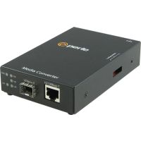 Perle Systems Perle S-110PP-SFP-XT, 100 Mbit/s, Schnelles Ethernet, 10,100 Mbit/s, Multi-Modus, Einzelmodus, Schwarz, LC