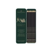 FABER-CASTELL Pitt Graphite Matt - Bleistift - Grafit - 10B, 12B, 2B, 4B, 6B, 8B (Packung mit 6)