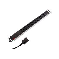 ROLINE Stromverteilungseinheit (Rack - einbaufähig) - 3600 Watt - Eingabe, Eingang IEC 60320 C20 16A - Ausgangsanschlüsse: 8 (8x IEC 60320 C13)