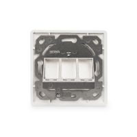 DIGITUS Leerdose für Keystone Module, Rahmen 80x80 mm + Zentralplatte 50x50 mm