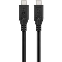 Goobay 74196, 1,5 m, USB C, USB C, USB4 Gen 2x2, 20 Gbit/s, Schwarz