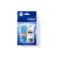 Brother LC421 - 4er-Pack - Schwarz, Gelb, Cyan, Magenta