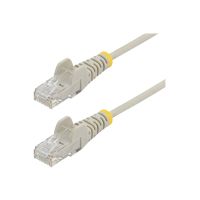StarTech.com 2,5 m Cat6-Kabel - Schlankes Cat6-Patchkabel - Grau - Snagless RJ45-Anschlusse - Gigabit-Ethernet-Kabel - 28 AWG - Patch-Kabel - RJ-45 (M)