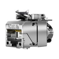 Telegärtner Karl Gärtner Telegärtner - Modulare Eingabe - outlet, IP44, AP - an Schalttafel montierbar - CAT 6a - RJ-45 - Silber (Packung mit 2)