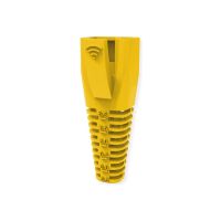 ROLINE Netzwerkkabel-Knickschutz - RJ-45, zuschneidbar - Gelb (Packung mit 10)