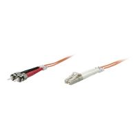 Intellinet Fiber Optic Patch Cable, OM1, LC/ST, 2m, Orange, Duplex, Multimode, 62.5/125 µm, LSZH, Fibre, Lifetime Warranty, Polybag - Patch-Kabel - LC Multi-Mode (M)