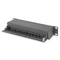 DIGITUS CAT 6, Klasse E Patch Panel, geschirmt, schwarz