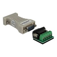 Delock Converter 1 x Serial RS-232 DB9 female to 1 x Serial RS-422/485 DB9 male with ESD protection 15 kV