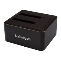 StarTech.com Dual Bay SATA HDD Docking Station - for 2 x 2.5 / 3.5" SATA SSD / HDD - Hot Swap - Hard Drive Docking Station - SSD Dock - HDD-Dockingstation Schächte: 2 - 2.5", 3.5" (6.4 cm, 8.9 cm)