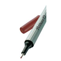 Pelikan 96, Braun, Fein, Braun, Silber, Rund, Metall, 0,4 mm