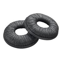 Poly Ohrpolster für drahtloses Headset - Kunstleder - Schwarz (Packung mit 2)