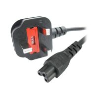StarTech.com 2 m GB Laptop Ladekabel,  BS 1363 auf C5, 2,5A 250V, 18AWG, Notebook / Laptop Ersatzstromkabel, UK Laptop Netzteil Stromkabel, Kleeblatt/Mickey Mouse Netzkabel (PXTNB3SUK2M)
