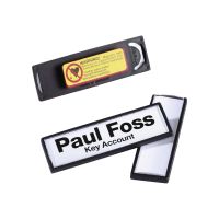 Durable CLIP-CARD - Namensschild - für 17 x 67 mm - Magnet - Schwarz (Packung mit 25)