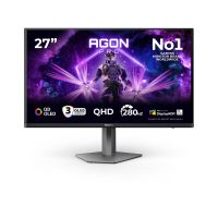 AOC AGON PRO AG276QZD2, 67,3 cm (26.5"), 2560 x 1440 Pixel, Quad HD, QD-OLED, 0,03 ms, Schwarz, Grau