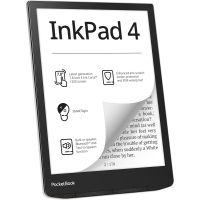 Pocketbook InkPad 4, 19,8 cm (7.8"), E Ink Carta, 1404 x 1872 Pixel, PDF DRM, ACSM, AZW, AZW3, CBR, CBZ, CHM, DOC, DOCX, DjVu, EPUB DRM, FB2, FB2.ZIP, HTM, HTML, MOBI,..., M4A, M4B, MP3, OGG, BMP, JPEG, PNG, TIFF