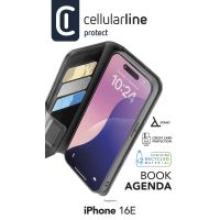 Cellularline 8018080492631, Folio, Apple, iPhone SE (2025), 15,5 cm (6.1"), Schwarz