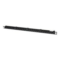 StarTech.com 24 Port 0.5U Cat5e Patch Panel - RJ45 Ethernet Rack Mount Cat 5e 110 Patch Panel - Rackmount Network Patch Panel (PANELHU24)