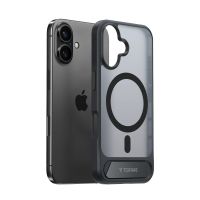 TORRAS Ostand, Cover, Apple, iPhone 16, 15,5 cm (6.1"), Schwarz