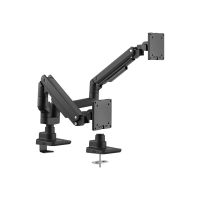Equip Befestigungskit (Gelenkarm) - für 2 LCD-Displays/ Curved LCD-Displays - schwerlast - Kunststoff, stainless steel, Aluminium - Schwarz - Bildschirmgröße: 43.2-88.9 cm (17"-35")