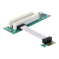 Delock Riser card PCI Express x1 > 2x PCI 32Bit 5 V with flexible cable 9 cm left insertion