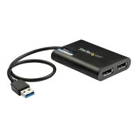 StarTech.com USB 3.0 to Dual DisplayPort Adapter 4K 60Hz, DisplayLink Certified, Video Converter with External Graphics Card - Mac & PC (USB32DP24K60)