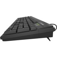 KeySonic KSK-8008U-IP, Volle Größe (100%), Kabelgebunden, USB, Membran Key Switch, Schwarz