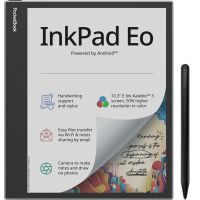Pocketbook InkPad Eo - Mist Grey, 26,2 cm (10.3"), E-Tinte Kaleido, 1860 x 2480 Pixel, AZW, AZW3, DOC, DOCX, DjVu, EPUB, FB2, FB2.ZIP, HTM, HTML, MOBI, PDF, PRC, RTF, TXT, MP3, WAV, BMP, JPEG, PNG