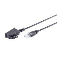 S/CONN maximum connectivity S/CONN 12-09085, 15 m, TAE-F, RJ-45, Schwarz, Männlich, Männlich
