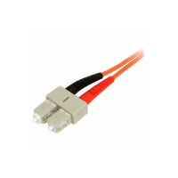 StarTech.com 2m Fiber Optic Cable - Multimode Duplex 50/125 - LSZH - LC/SC - OM2 - LC to SC Fiber Patch Cable - Netzwerkkabel - LC Multi-Mode (M)