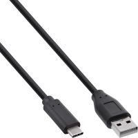 InLine USB 2.0 Kabel - USB-C Stecker an A Stecker - schwarz - 1m