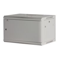 Rockstable 6 HE 19" Wandschrank in Weiß, Wandmontiertes Regal, 6U, 60 kg, Sperrschloss, Verstellbare Füße, Weiß