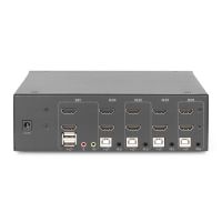 DIGITUS KVM-Switch, 4-Port, Dual-Display, 4K, HDMI®