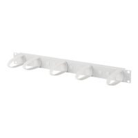 DIGITUS Professional DN-97601-2 - Kabelführungsplatte für Schaltschrank - Hellgrau, RAL 7035 - 1U - 48.3 cm (19")