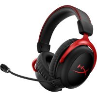 HyperX Cloud II Wireless – Gaming-Headset (schwarz-rot), Kabellos, Gaming, 15 - 20000 Hz, 300 g, Kopfhörer, Schwarz, Rot