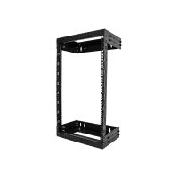 StarTech.com 18HE Netzwerkschrank 19 Zoll für Wandmontage - Einstellbare Tiefe 30 - 50 cm - 2 Pfosten Open Frame Serverschrank/Wandrack/Server rack -  Käfigmuttern & Schrauben (RACK-18U-20-WALL-OA)