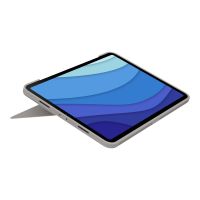 Logitech Combo Touch - Tastatur und Foliohülle - mit Trackpad - hintergrundbeleuchtet - Apple Smart connector - AZERTY - Französisch - Sand - für Apple 11-inch iPad Pro (1. Generation, 2. Generation, 3. Generation)