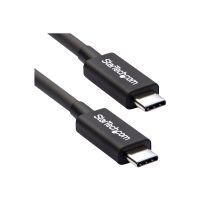 StarTech.com 50cm (1.6ft) Thunderbolt 3 Cable, 40Gbps, 100W PD, 4K/5K Video, Thunderbolt-Certified, Compatible w/ TB4/USB 3.2/DisplayPort - Thunderbolt-Kabel - 24 pin USB-C (M)