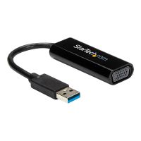 StarTech.com USB auf VGA Adapter - Externe Grafikkarte - USB 3.0 - Slim - 1080p - Multi Monitor Adapter - Videoadapter - TAA-konform - USB Typ A männlich zu HD-15 (VGA)